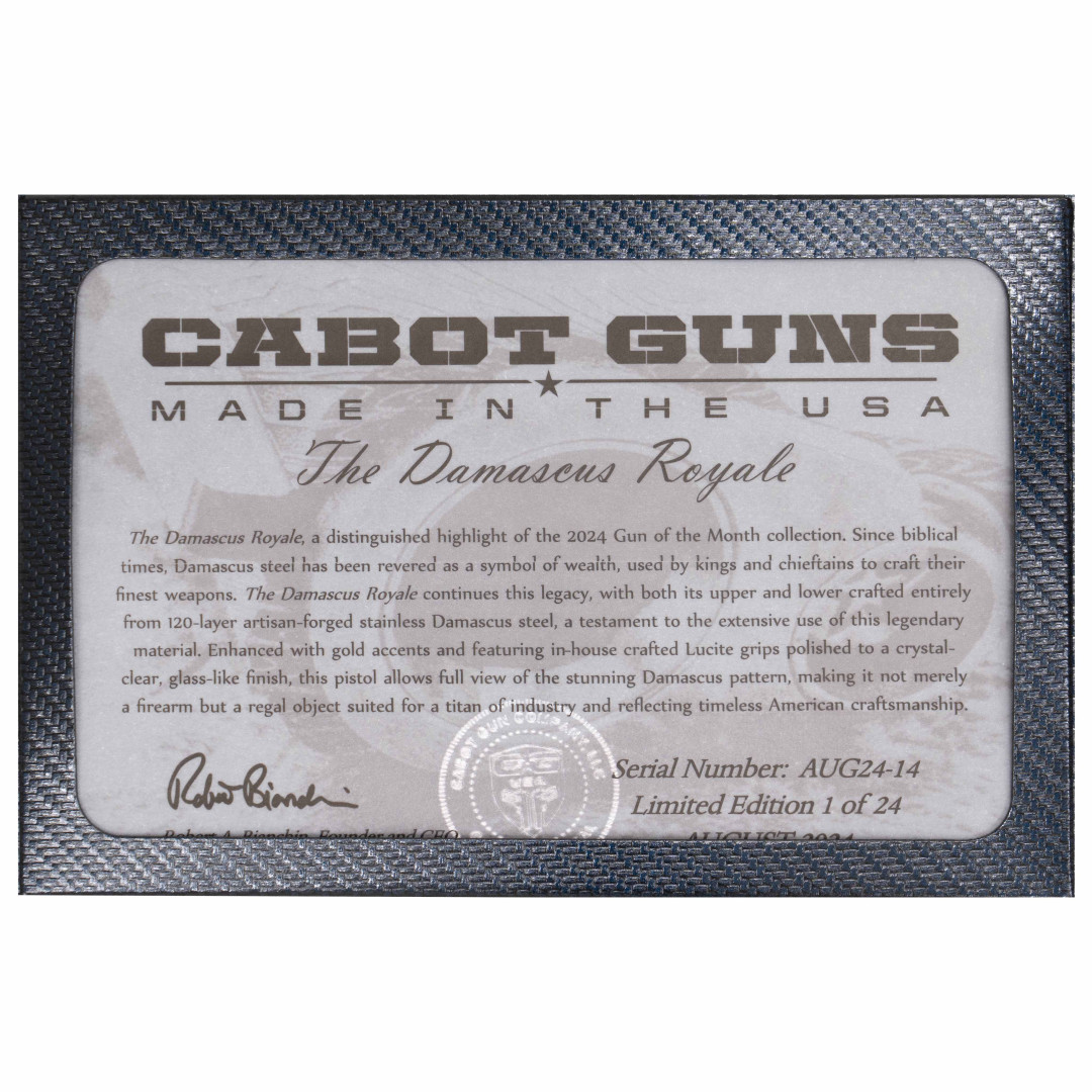 PISTOLET SAMOPOWTARZALNY CABOT The Damascus Royale 1911, KAL.: .45 ACP
