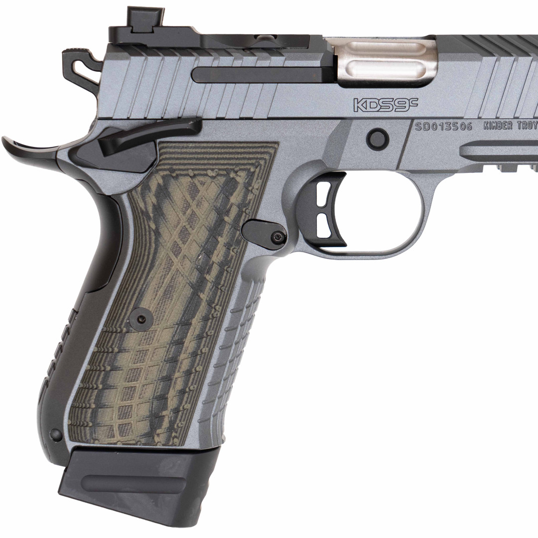 KIMBER KDS9C GRAY(RL) OD/BLK HIGH TEX - GRIPS, 15/18RD, KAL.: 9 x 19 mm