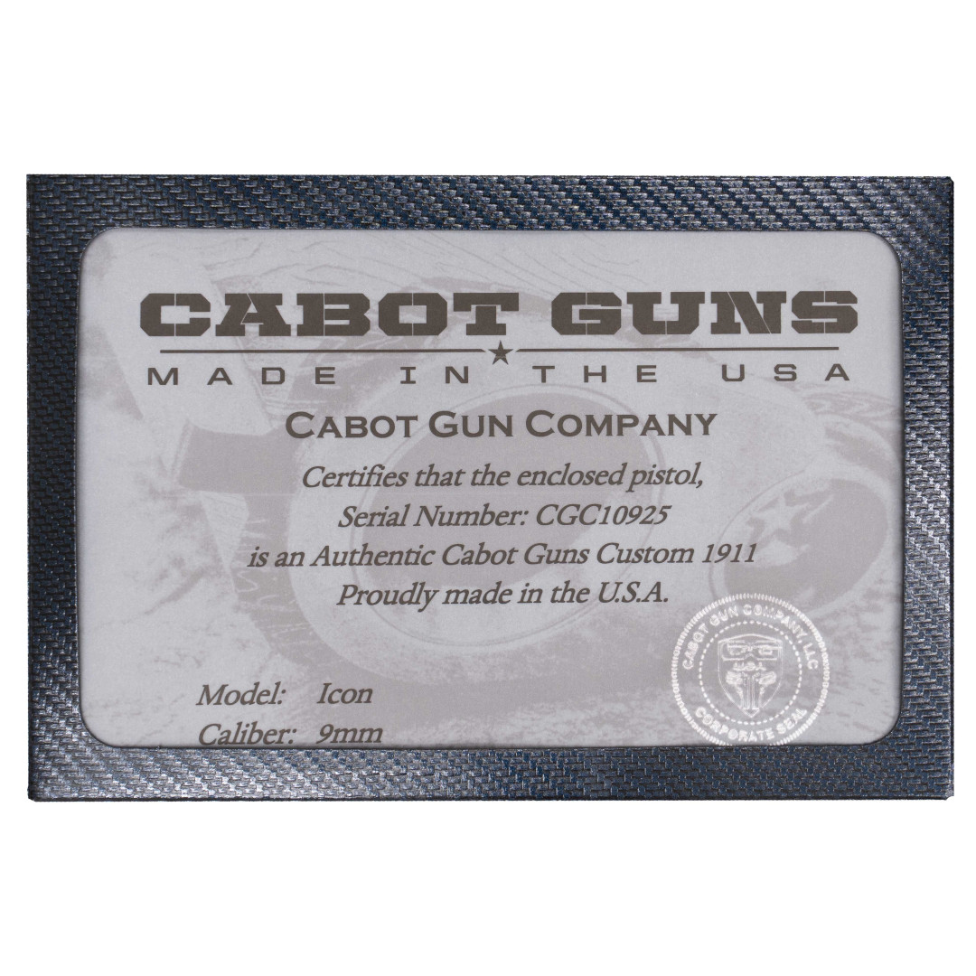 PISTOLET SAMOPOWTARZALNY CABOT ICON, KAL.: 9 X 19 mm