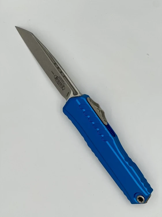NÓŻ MICROTECH CYPHER II S/E STONEWASH STANDARD BLUE