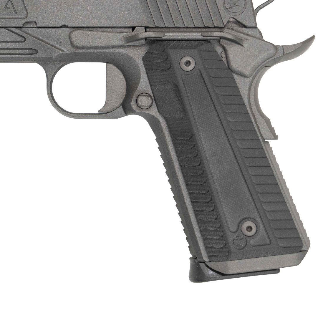 PISTOLET SAMOPOWTARZALNY NIGHTHAWK AGENT2 GOV RECON SLANTPRO TWO DOT REAR, WITH TRITIUM FRONT SIGHT SIGHT UPGRADE - NIGHTHAWK IOS BASE PLATE, NOVAK SIGHT CUT, STANDARD REAR SIGHT & FRONT SIGHT, KAL.: .45 ACP