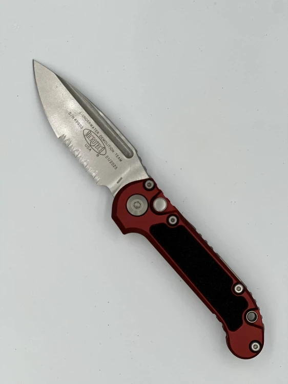 NÓŻ MICROTECH L.U.D.T GEN III S/E STONEWASH PART SERRATE MERLOT