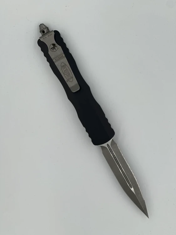 NÓŻ MICROTECH DIRAC D/E STONEWASH STANDARD FULL SERRATION APOCALYPTIC