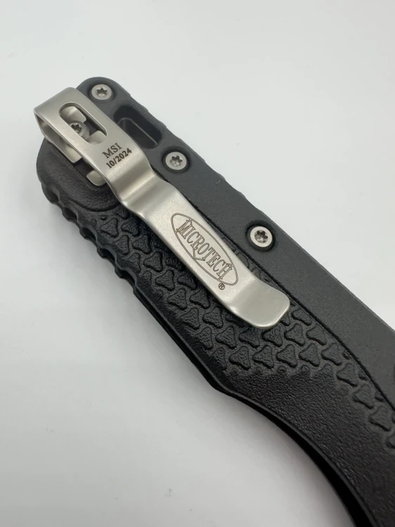 NÓŻ MICROTECH MSI® S/E TRI-GRIP INJECTION MOLDED BLACK STONEWASH FULL SERR