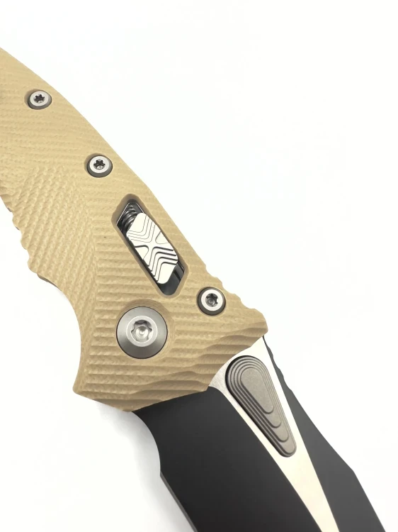 NÓŻ MICROTECH AMPHIBIAN RAM-LOK BLACK STD G-10 TAN