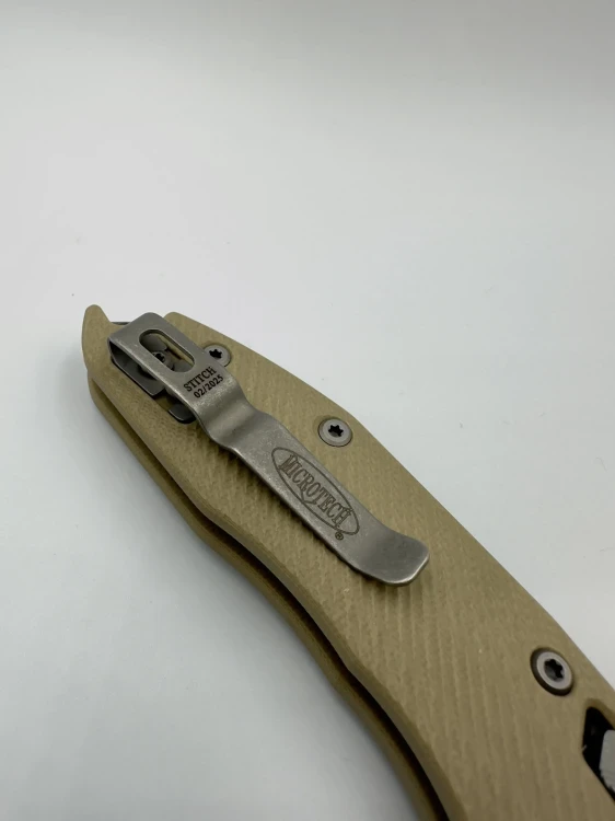 NÓŻ MICROTECH STITCH RAM-LOK APOC FLUTED G-10 TA N COVER PART SERR