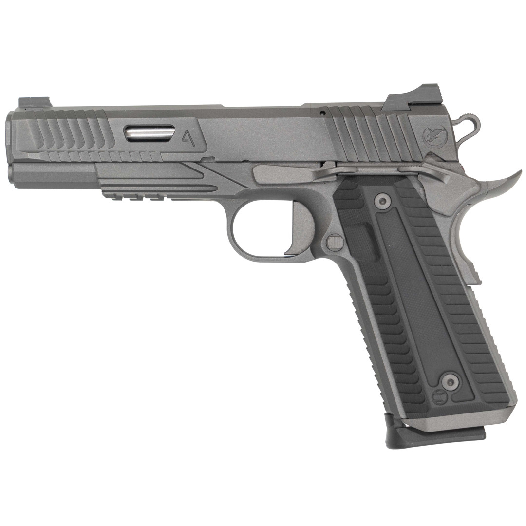 PISTOLET SAMOPOWTARZALNY NIGHTHAWK AGENT 2 GOV RECON SLANTPRO TWO DOT REAR, WITH TRITIUM FRONT SIGHT UPGRADE, IOS BASE PLATE, NOVAK SIGHT, STANDARD REAR & FRONT SIGHT, IOS PLATE, TRIJICON RMR, IRON SIGHT FORWARD, KAL.: 9 x 19 mm