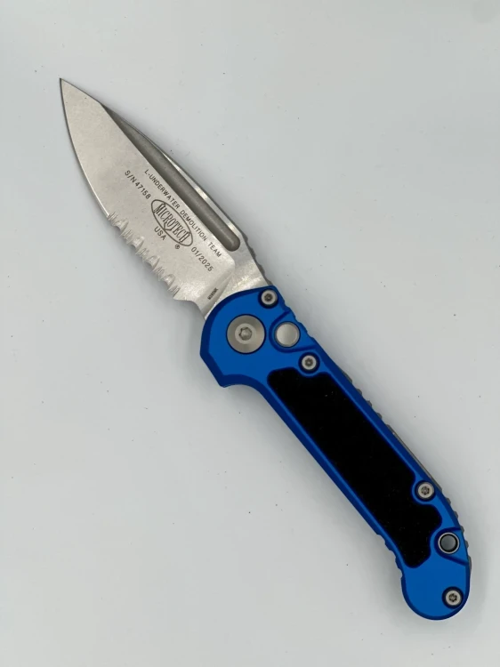 NÓŻ MICROTECH L.U.D.T.® S/E GEN III BLUE STONEWASH PARTIAL SERRATED