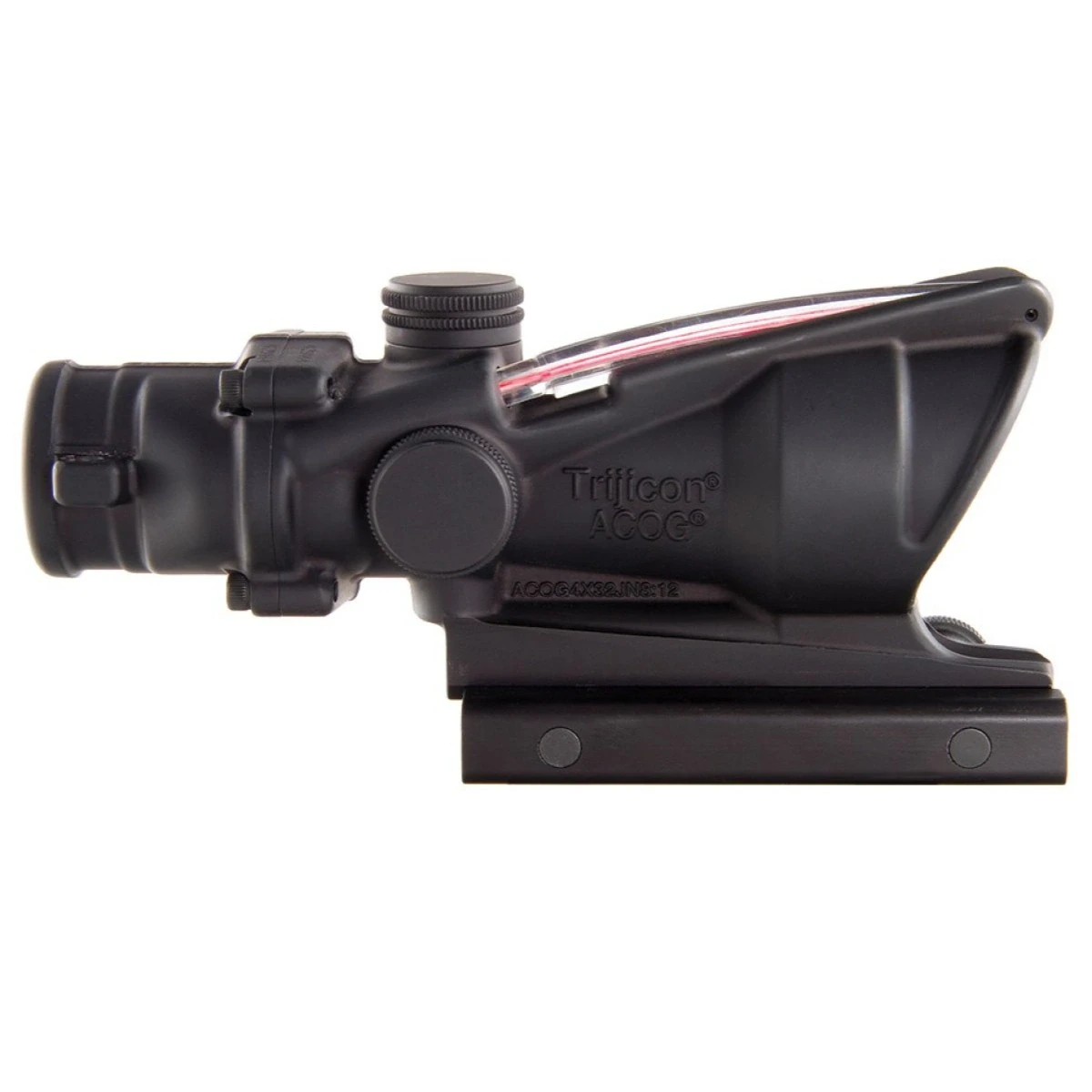 TRIJICON ACOG 4x32 RED CHEVRON WITH BAC; TA31F