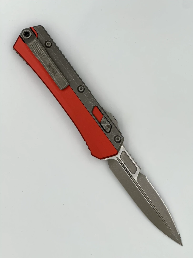 NÓŻ MICROTECH GLYKON BAYONET APOCALYPTIC PART SERRATE RED