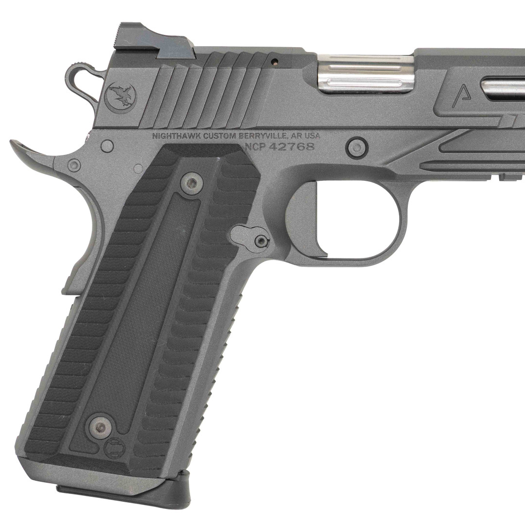 PISTOLET SAMOPOWTARZALNY NIGHTHAWK AGENT 2 GOV RECON SLANTPRO TWO DOT REAR, WITH TRITIUM FRONT SIGHT, SIGHT UPGRADE - NIGHTHAWK IOS (INTERCHANGEABLE OPTIC SYSTEM), INCLUDES NIGHTHAWK IOS BASE PLATE, NOVAK SIGHT CUT, STANDARD REAR SIGHT, & FRONT SIGHT