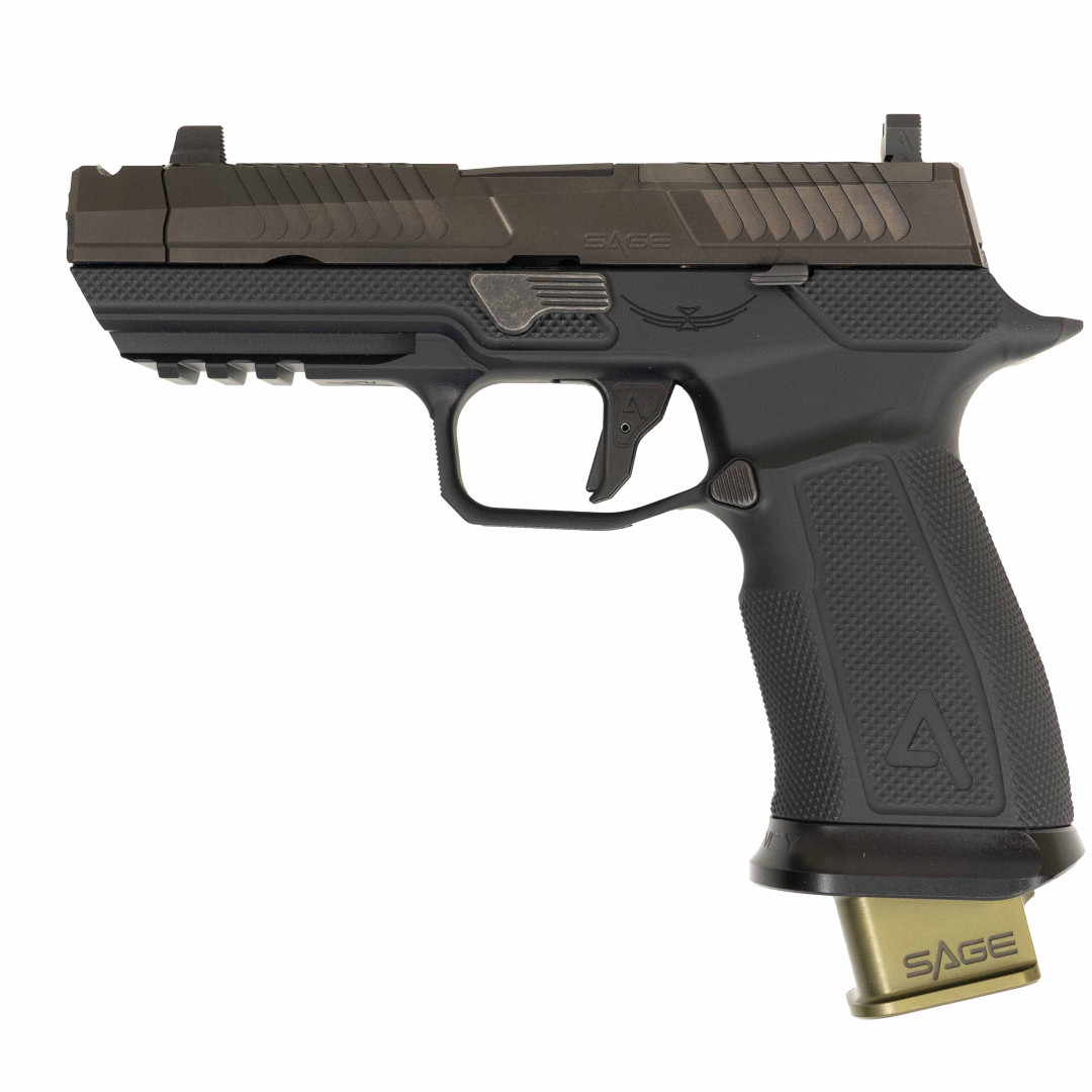 PISTOLET SAMOPOWTARZALNY AGENCY ARMS SAGE SIG P320, BLACK FULL BUILD OEM, KAL.: 9 X 19 mm