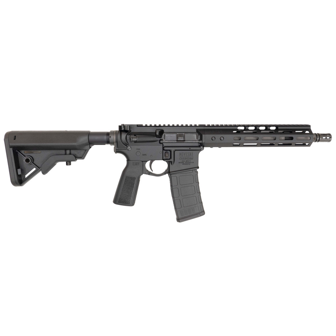 KARABINEK SAMOPOWTARZALNY NOVESKE CHAINSAW 10.5 SHORTY SS NSR-9 (M-LOK), BLK LOVE HANDLE CHARGING HANDLE, NSS TRIGGER, BRAVO STOCK BLK, TYPE 22 P-GRIP A2 FH 1/2X28; KAL.: 5,56 x 45 mm (.223 Rem.)