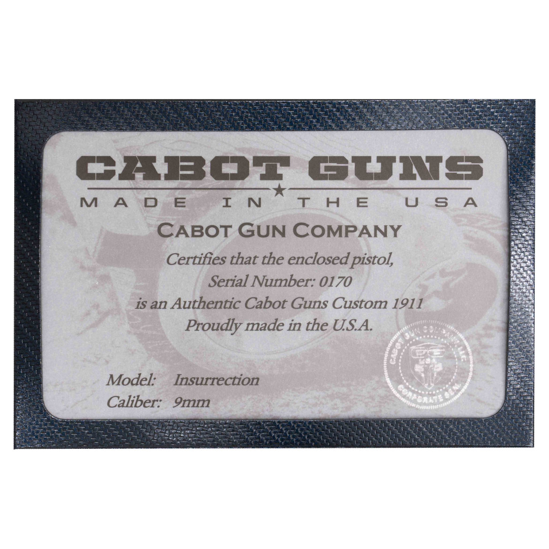 PISTOLET SAMOPOWTARZALNY CABOT INSURRECTION, KAL.: 9 X 19 mm