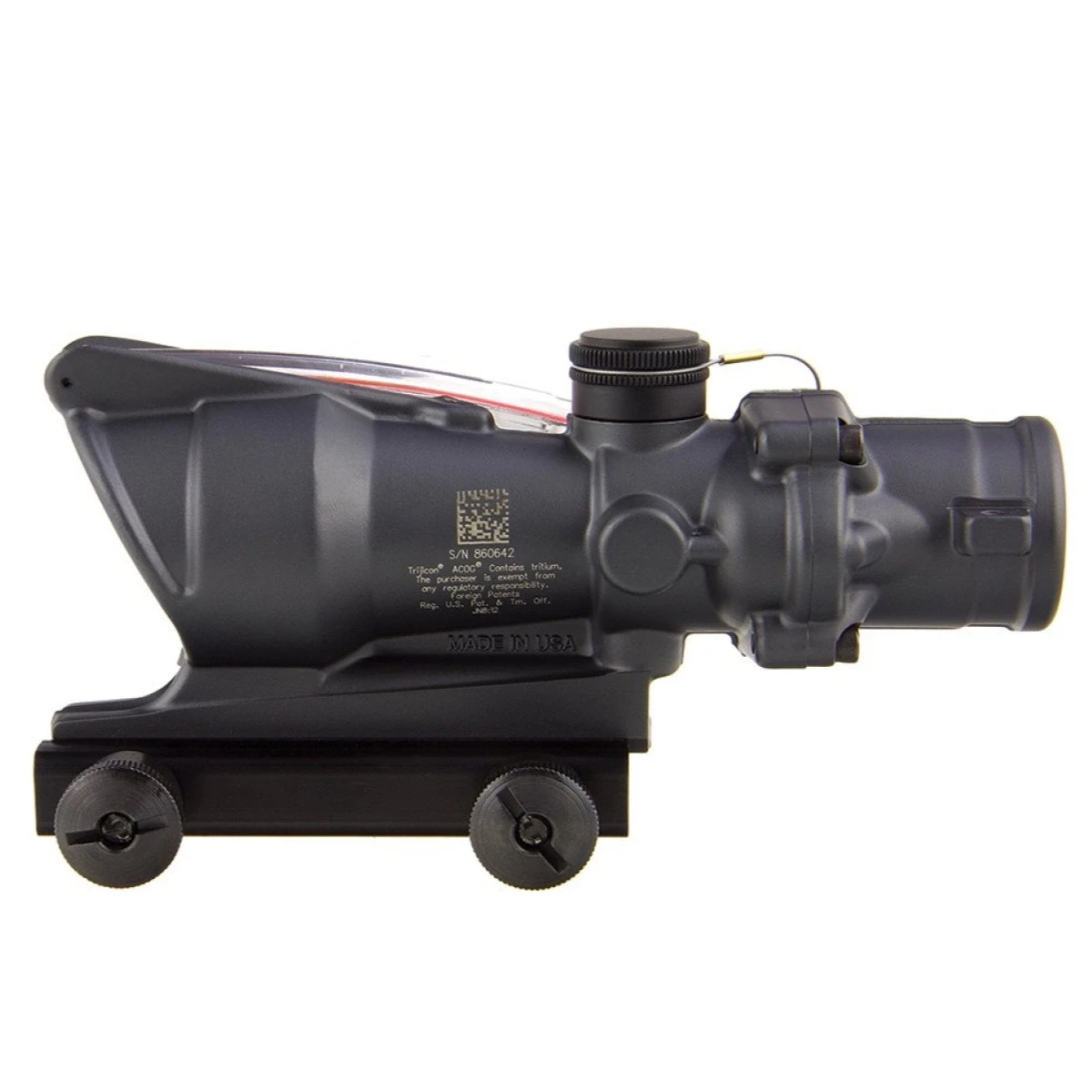 TRIJICON ACOG 4x32 RED CHEVRON WITH BAC - CK GRAY; TA31-D-100308