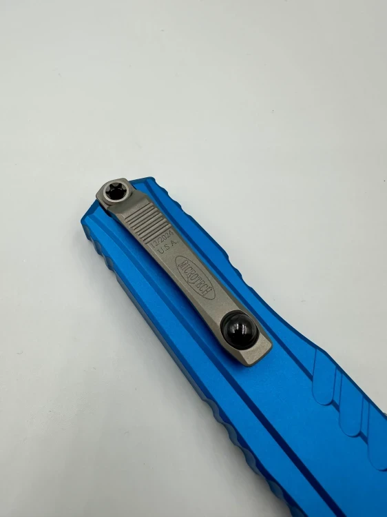 NÓŻ MICROTECH CYPHER II S/E STONEWASH STANDARD BLUE