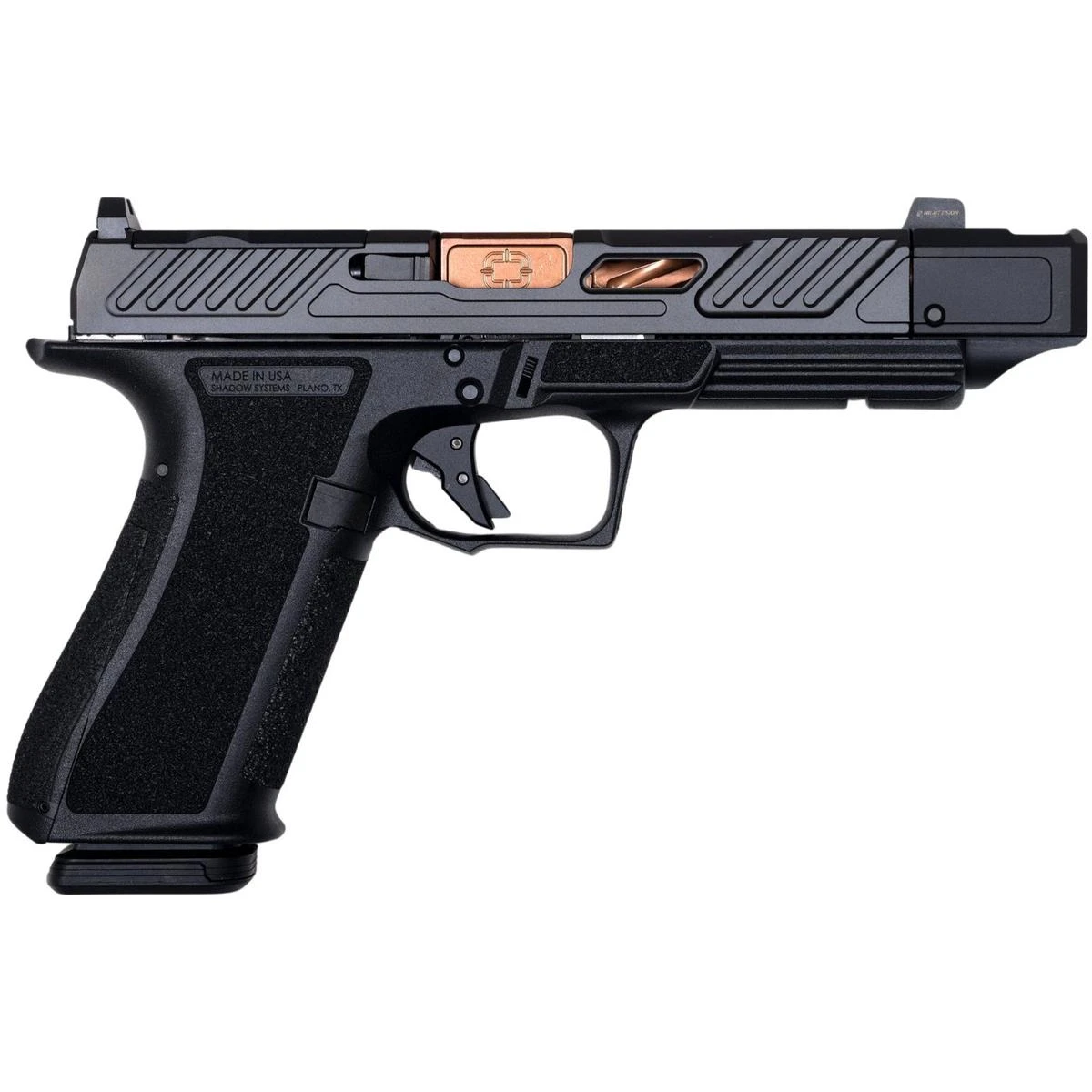 SHADOW SYSTEMS DR920P; BLACK FRAME, ELITE SLIDE OPTIC BLACK, SPIRAL COMPENSATED BARREL SS-2211-ET