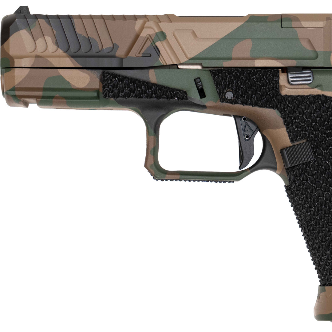 PISTOLET SAMOPOWTARZALNY W ZESTAWIE Z DODATKOWĄ LUFĄ Z KOMORĄ NABOJOWĄ BEZ GWINTU ZEWNĘTRZNEGO, AGENCY ARMS FULL BUILD CUSTOM URBAN, GLOCK 19 GEN.5, FLUTED BARREL, KAL.: 9 x 19 mm