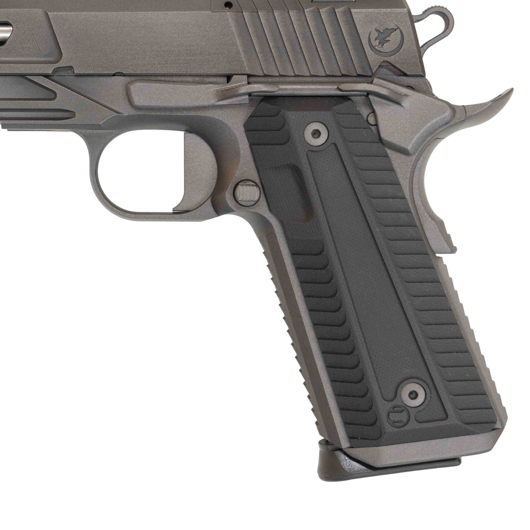 PISTOLET SAMOPOWTARZALNY NIGHTHAWK AGENT 2 RECON SLANTPRO TWO DOT REAR, WITH TRITIUM FRONT SIGHT SIGHT UPGRADE - NIGHTHAWK IOS BASE PLATE, NOVAK SIGHT CUT, STANDARD REAR SIGHT, & FRONT SIGHT, KAL.: .45 ACP