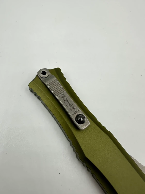 NÓŻ MICROTECH HERA II MINI D/E APOCALYPTIC FULL SERRATE OD GREEN