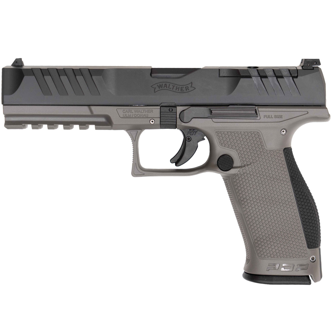 PISTOLET WALTHER PDP FS 5.0" 18R KAL. 9X19MM OR TUNGSTEN GREY H-237 INT