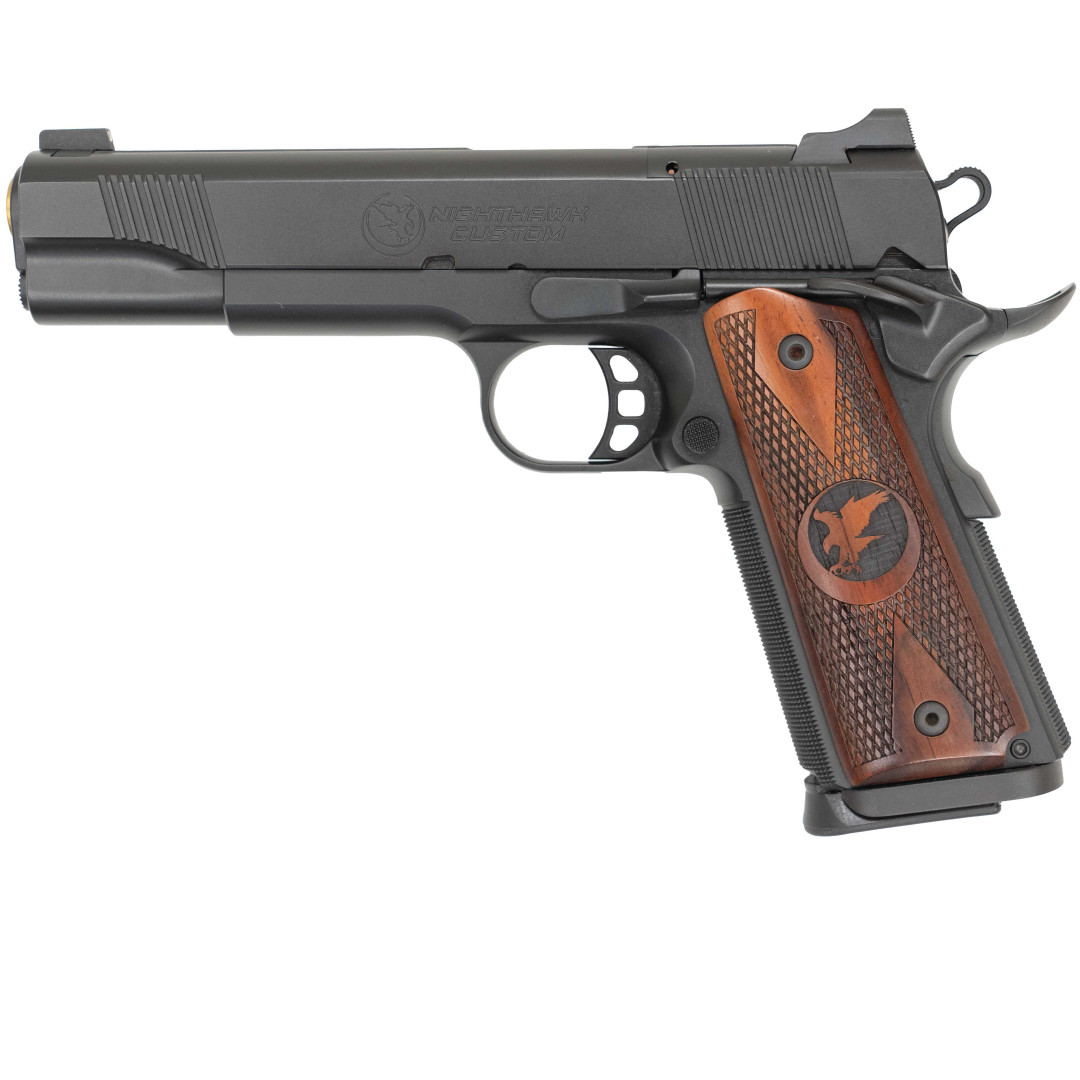 PISTOLET SAMOPOWTARZALNY NIGHTHAWK TALON GOV GOLD NITRIDE BARREL, GOLD NITRIDE FINISH, BARREL ONLY SIGHT UPGRADE - NIGHTHAWK IOS, INCLUDES NIGHTHAWK IRON SIGHT PLATE WITH NOVAK SIGHT CUT, STANDARD REAR SIGHT, & FRONT SIGHT, KAL.: .45 ACP