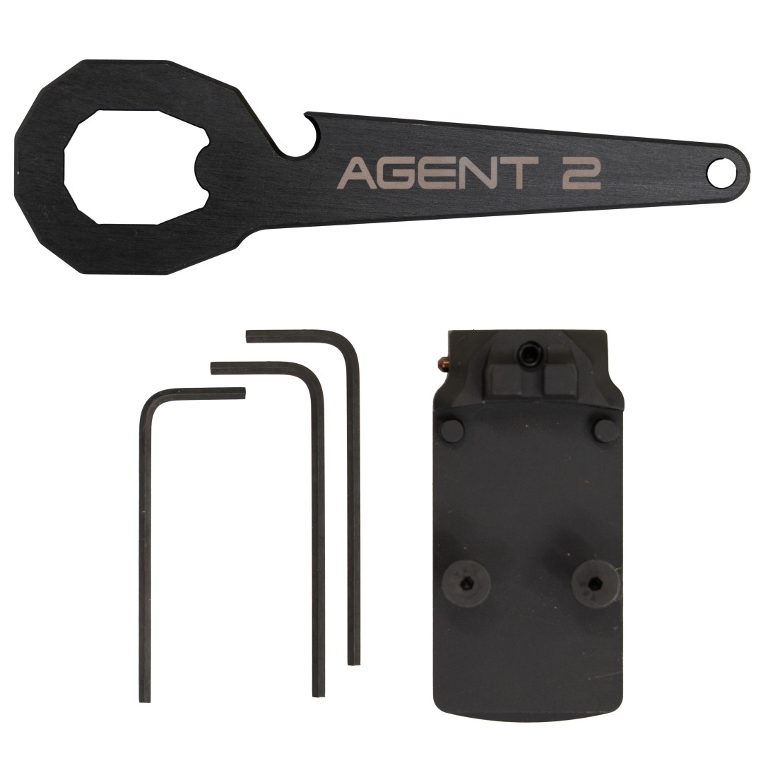 PISTOLET SAMOPOWTARZALNY NIGHTHAWK AGENT 2 PISTOL RECON SLANTPRO TWO DOT REAR, WITH TRITIUM FRONT SIGHT SIGHT UPGRADE - NIGHTHAWK IOS BASE PLATE, NOVAK SIGHT CUT, STANDARD REAR SIGHT, & FRONT SIGHT, KAL.: .45 ACP