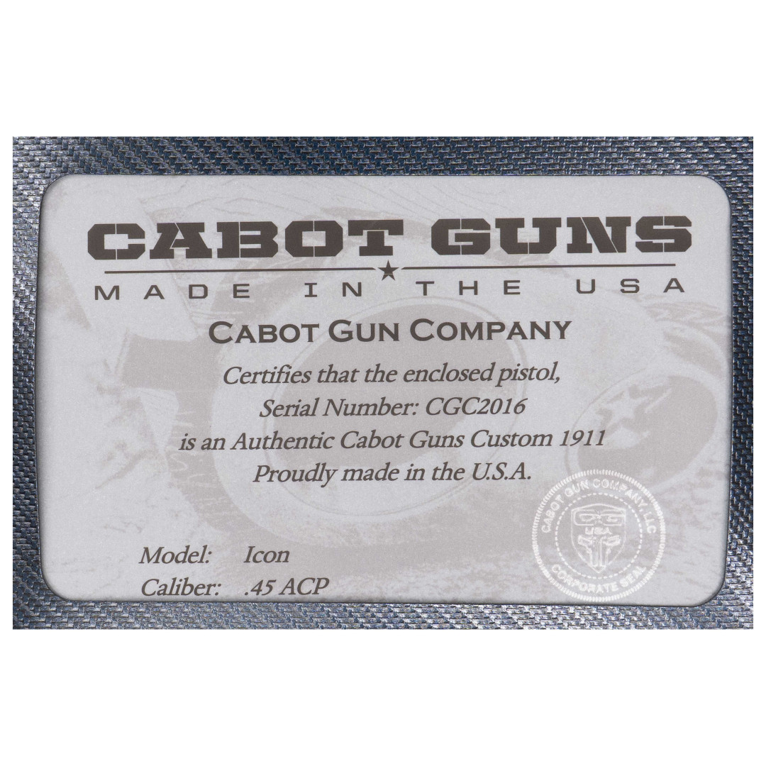 PISTOLET SAMOPOWTARZALNY CABOT ICON, KAL. .45ACP