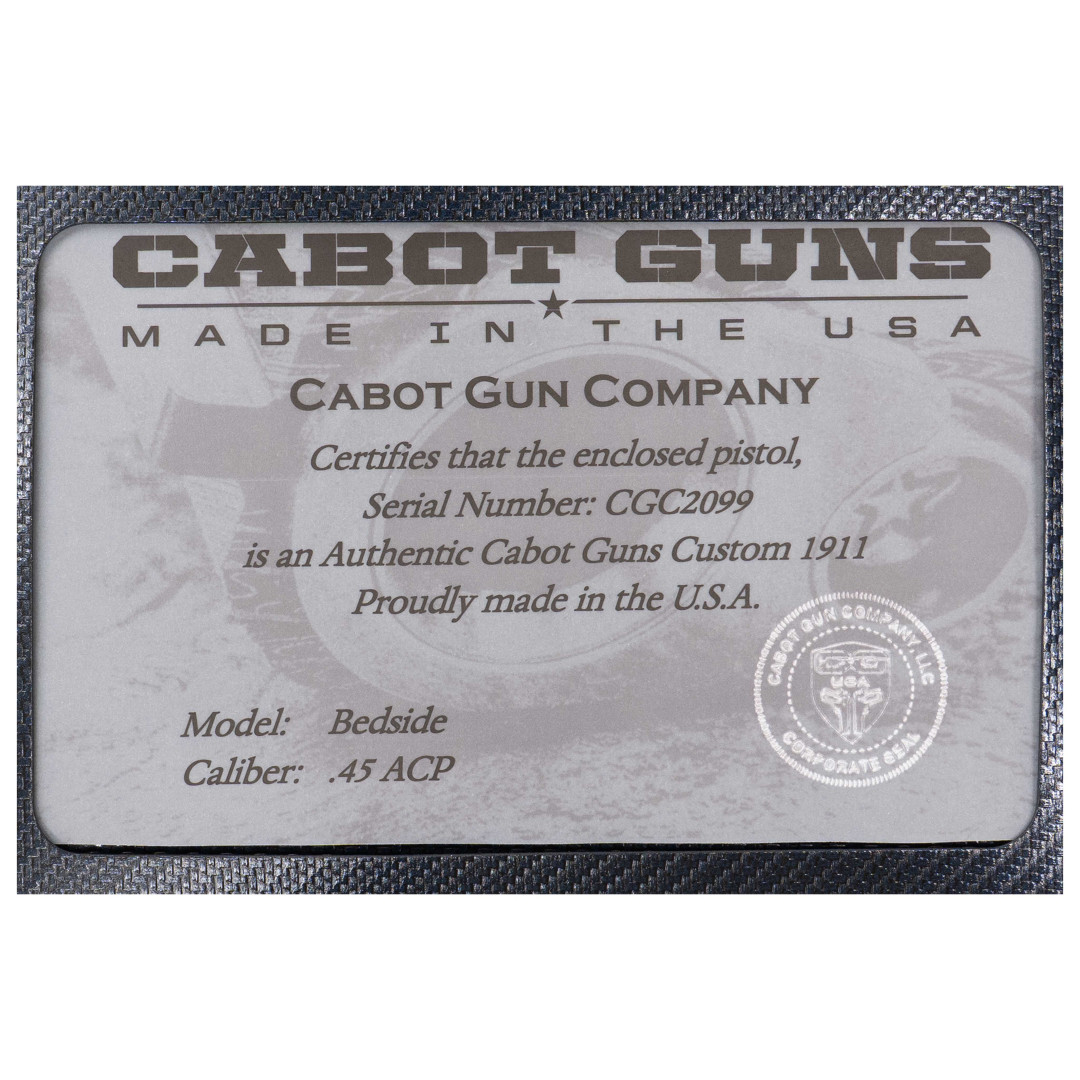 PISTOLET SAMOPOWTARZALNY CABOT BEDSIDE,. .45ACP