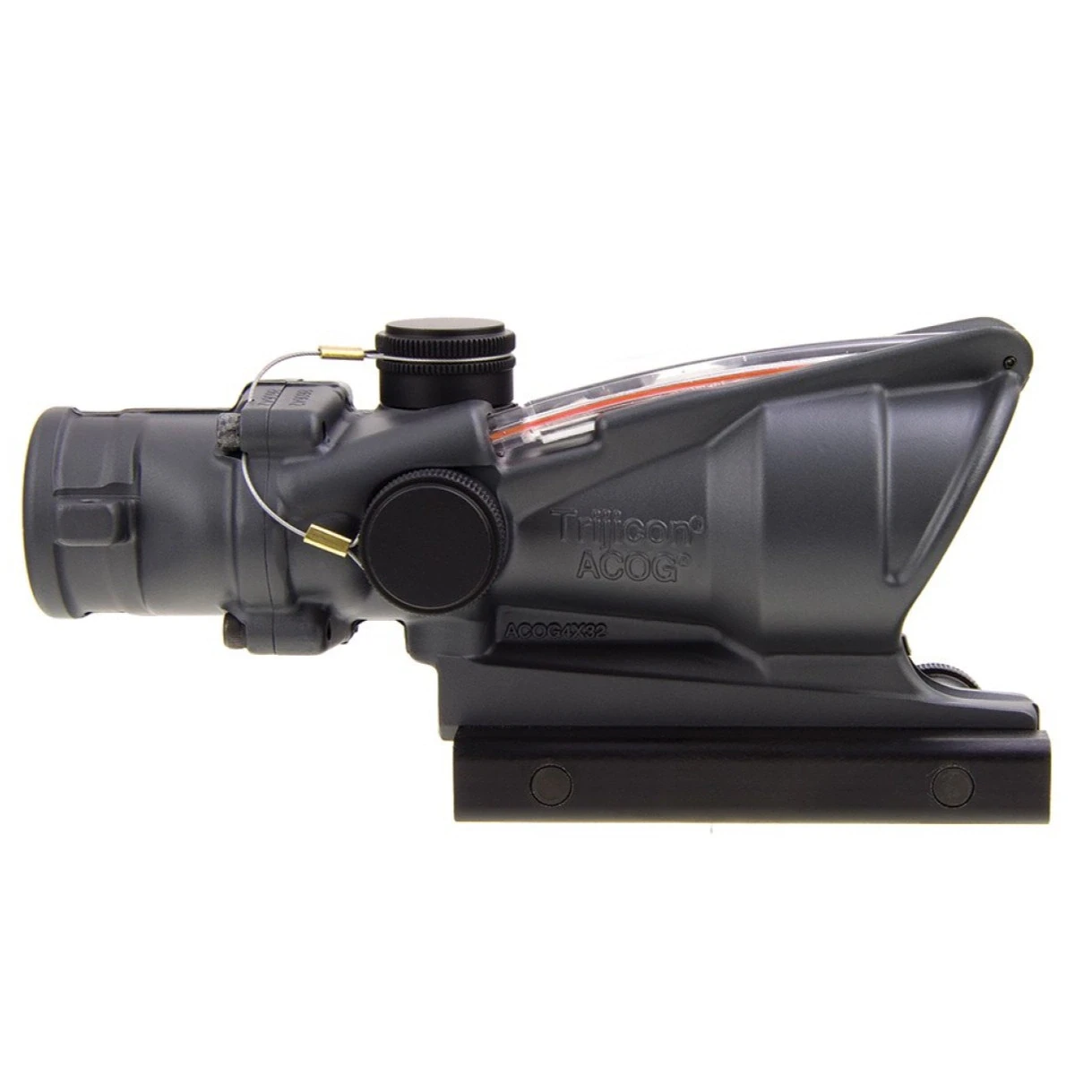 TRIJICON ACOG 4x32 RED CHEVRON WITH BAC - CK GRAY; TA31-D-100308