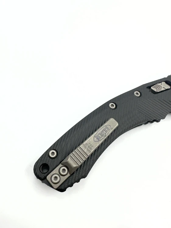 NÓŻ MICROTECH AMPHIBIAN RAM-LOK APOC PART SERR FLUTED BLACK G10