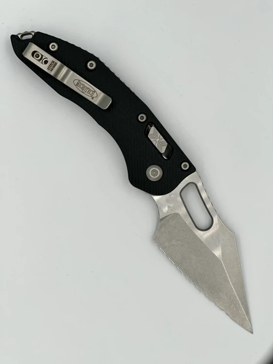 NÓŻ MICROTECH STITCH S/E RAM - LOK FRAG G-10 BLACK F/S