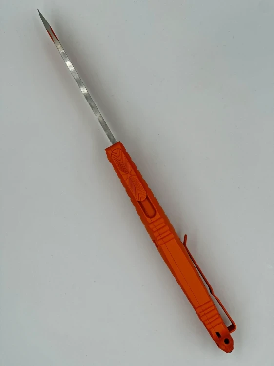 NÓŻ MICROTECH COMBAT TROODON T/E FULL SERRATE FRAG CERAKOTE ORANGE SIGNATURE SERIES