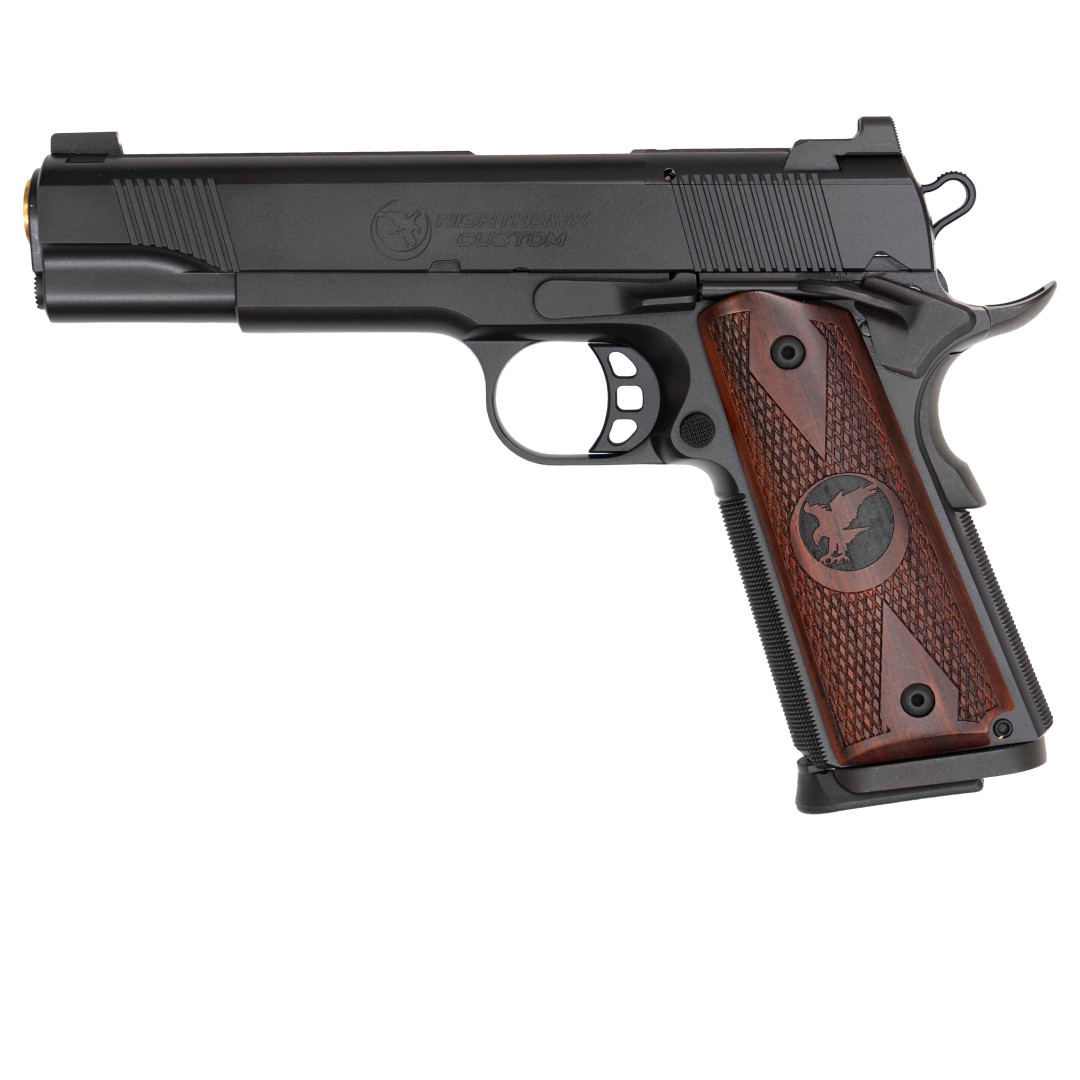 PISTOLET SAMOPOWTARZALNY NIGHTHAWK TALON GOV - NIGHTHAWK IOS,  IRON SIGHT PLATE WITH NOVAK SIGHT CUT, STANDARD REAR SIGHT, & FRONT SIGHT GOLD NITRIDE BARREL GOLD NITRIDE FINISH, KAL.: .45 ACP