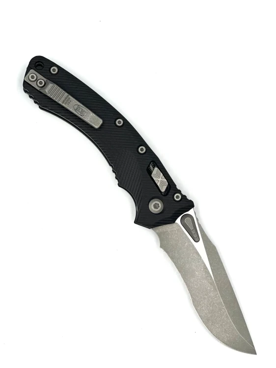 NÓŻ MICROTECH AMPHIBIAN RAM-LOK APOC PART SERR FLUTED BLACK G10