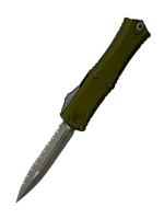 NÓŻ MICROTECH HERA II MINI D/E APOCALYPTIC FULL SERRATE OD GREEN