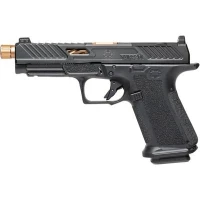 SHADOW SYSTEMS MR920L KAL. 9x19mm, BLACK FRAME, ELITE SLIDE OPTIC BLACK, SPIRAL THREADED BARREL BRONZE, SS ROD, GRN TRIT