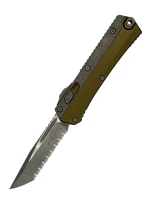 NÓŻ MICROTECH GLYKON T/E APOCALYPTIC FULL SERRATE OD GREEN