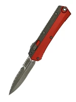 NÓŻ MICROTECH GLYKON BAYONET APOCALYPTIC PART SERRATE RED