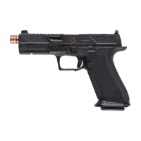 SHADOW SYSTEMS DR920 KAL. 9x19mm, BLACK FRAME, ELITE SLIDE OPTIC BLACK, SPIRAL THREADED BARREL BRONZE, SS ROD, BLK SERR