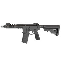 KARABINEK SAMOPOWTARZALNY NOVESKE 4TH GEN. N4 DIPLOMAT 7.94 SS BLK CERAKOTE, NSR-7 (M-LOK) BLK, LOVE CHARGING HANDLE, NSS TRIGGER, TALON SAFETY AMBI BOLT DROP AND MAG CATCH, BRAVO STOCK BLK, 22 P-GRIP, BLK, MBUS PRO, PIG PEN 5/8X24; KAL.: .300 BLK