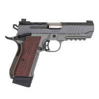 Kimber KDS9c Gray (RL) BK/Dark Red High-Tex Grips