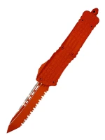 NÓŻ MICROTECH COMBAT TROODON T/E FULL SERRATE FRAG CERAKOTE ORANGE SIGNATURE SERIES