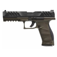 PISTOLET WALTHER PDP FS 5.0" 18R KAL. 9X19MM OR OD GREEN PO PANTONE 7763U INT