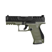 PISTOLET WALTHER PDP C 4.0" 15R KAL. 9X19MM OR OD GREEN PO PANTONE 7763U INT