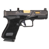 PISTOLET SAMOPOWTARZALNY W ZESTAWIE Z DODATKOWĄ LUFĄ Z KOMORĄ NABOJOWĄ BEZ GWINTU ZEWNĘTRZNEGO AGENCY ARMS GLOCK 45 GEN.5, FULL BUILD IN BLK, KAL.: 9 x 19 mm